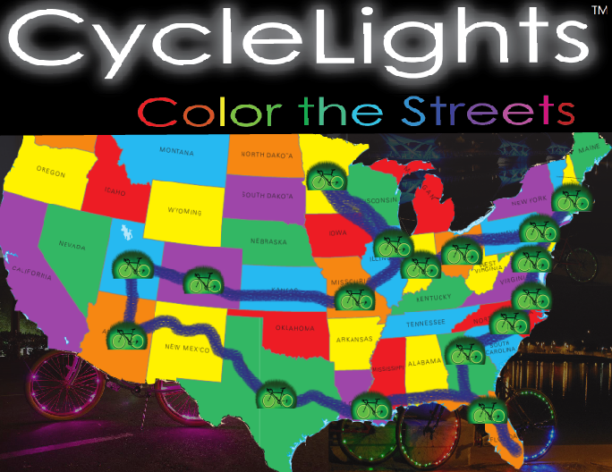 CycleLights Cross Country Tour Count Down