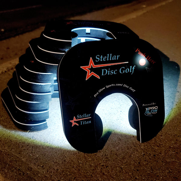 Stellar Disc Golf Basket Light Pro Glow Sports