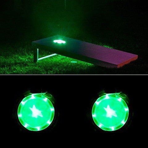 Corn Hole Lights Green - Pro Glow Sports