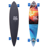 Playshion 42" Pintail Longboard Skateboard Cruiser