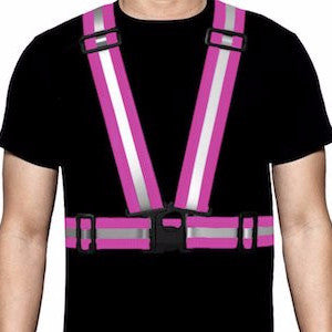 Ultra-Reflective Vest Pink - Pro Glow Sports - 1